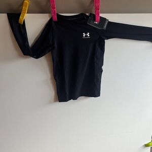 Under Armour Kids Long Sleeve Black Tee